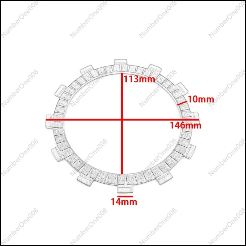 Universal Motorcycle Clutch Friction Plates Paper Base Fiber Disc Set for YZF-R6 GTS1000  Models High Performance Replacement