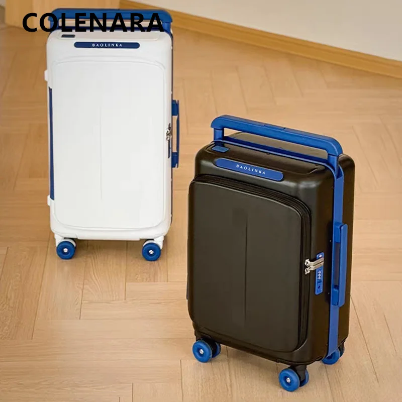 COLENARA High Quality Suitcase 20 Inches ABS + PC Boarding Box 25