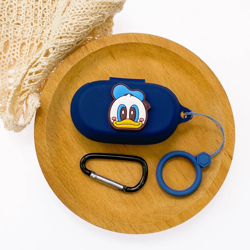 만화 디즈니 이어폰 케이스, 자브라 엘리트 7 프로용, 실리콘 무선 블루투스 이어버드 충전 박스, 끈 포함 보호 커버