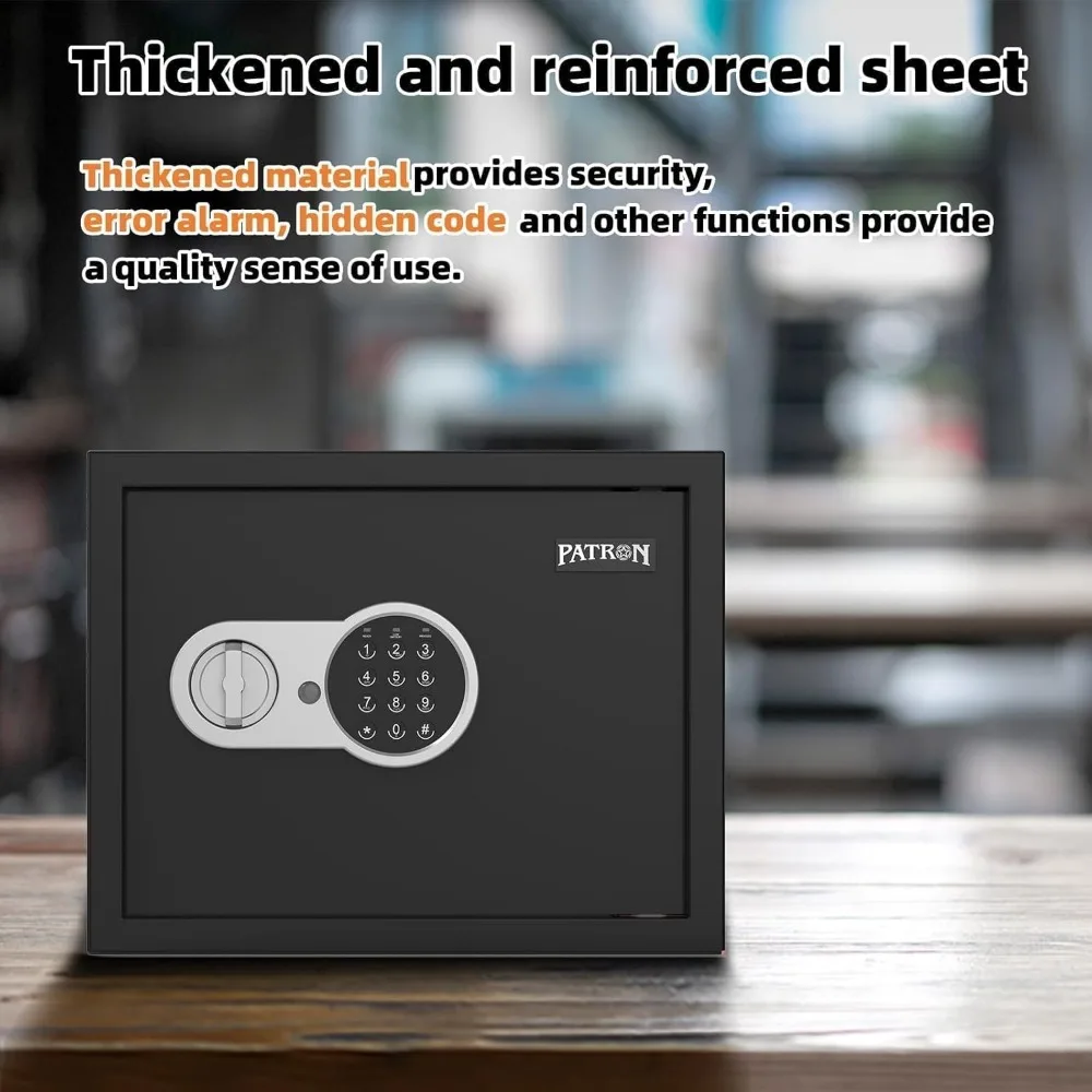 1.6 قدم مكعبة مقاومة للحريق للمنزل والمكتب آمنة مع أمان رقمي للمستندات والنقود والأشياء الثمينة #5