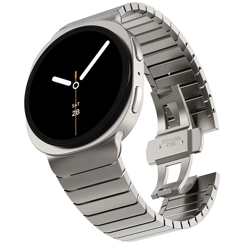 

Business Stainless Steel Band for Samsung Galaxy Watch 8 Classic No Gaps Bracelet for Galaxy Watch 8 44mm 40mm Metal Strap