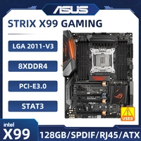 ASUS X99 Motherboard ROG STRIX X99 GAMING LGA 2011-v3 DDR4  128GB upport Core i7-5960 6950 Xeon E5-1660 2630 2699 2685 cpu M.2