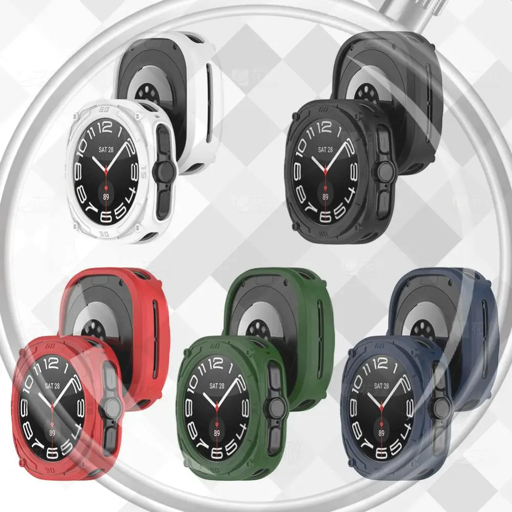 

TPU Watch Case Anti-Drop Soft Bumper All-Around Shell Dustproof Hollow Protective Shell for Samsung Galaxy ​Watch 7 Ultra 47mm