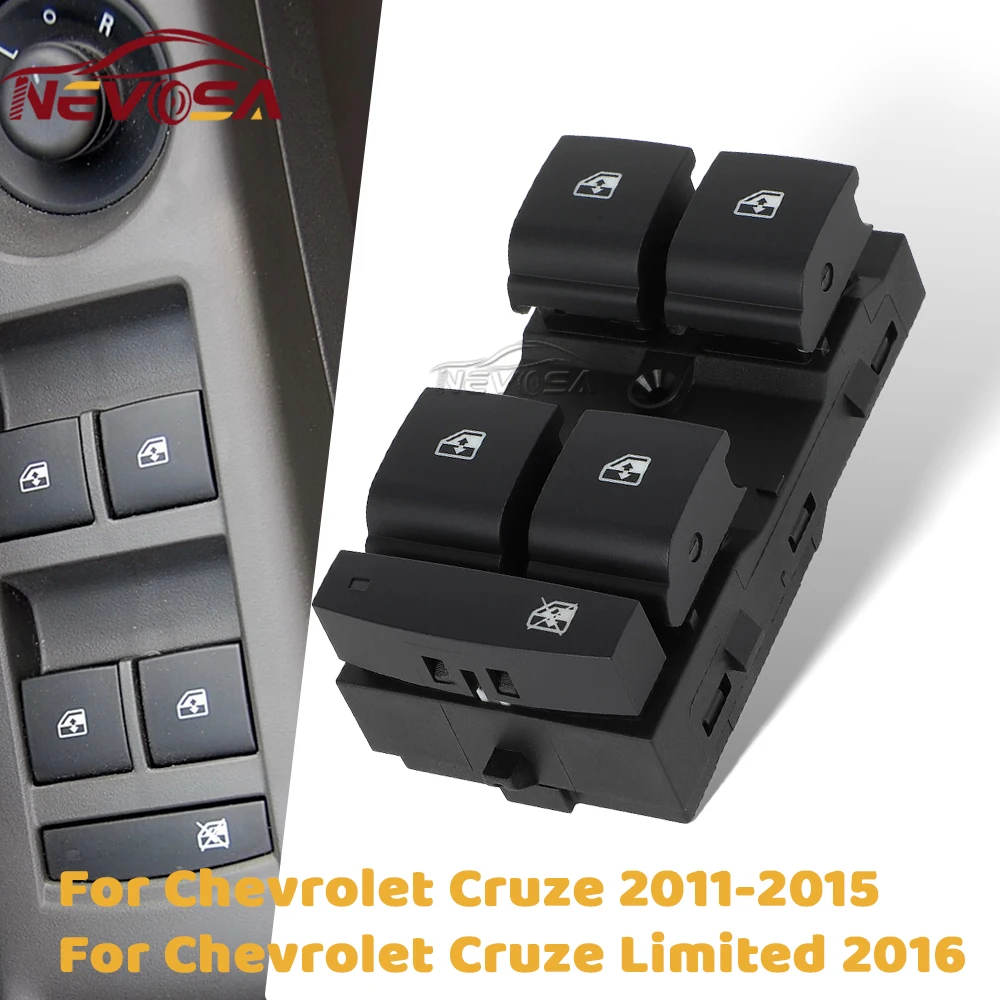 

Главный водительский переключатель для Chevrolet Cruze 2011-2015 Limited 2016, Chevy Malibu, левый переключатель управления стеклоподъемником 13305373