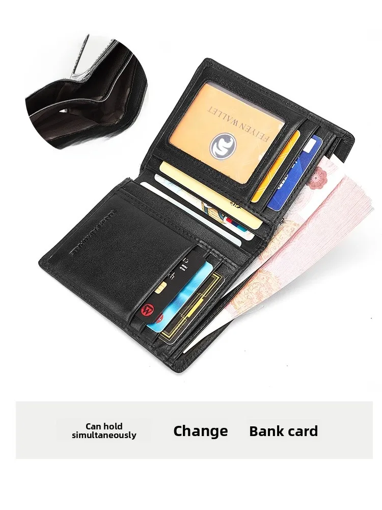 

Mark Fairwe Men's Genuine Leather Wallet Vntine's Day Gift for Boyfriend Husband Practical Present ort Wallet