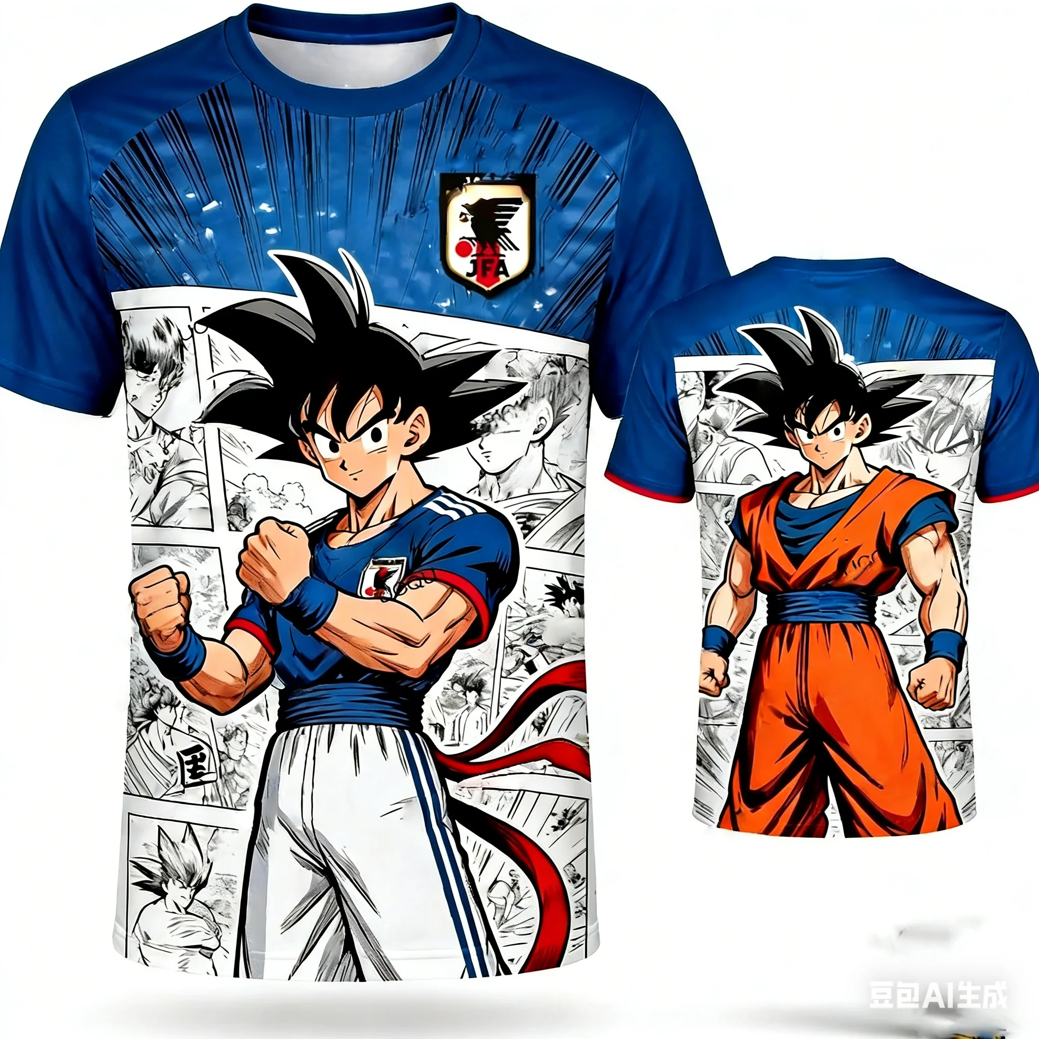 

Summer Hot Selling Dragon Ball Top T-Shirt Animal Character Jersey T-Shirt Adult Children's Clothes Football Shirt T-Shirt