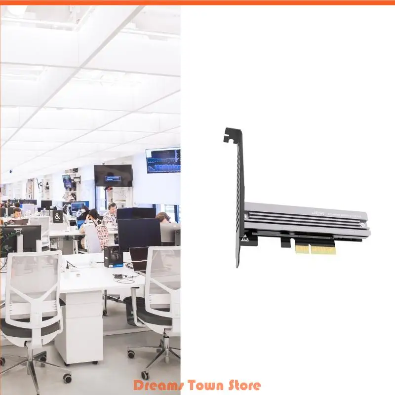 

HX6A M.2 PCIe SSD Full Speed Adapter Heatsink Baffles for Computer Mainboard