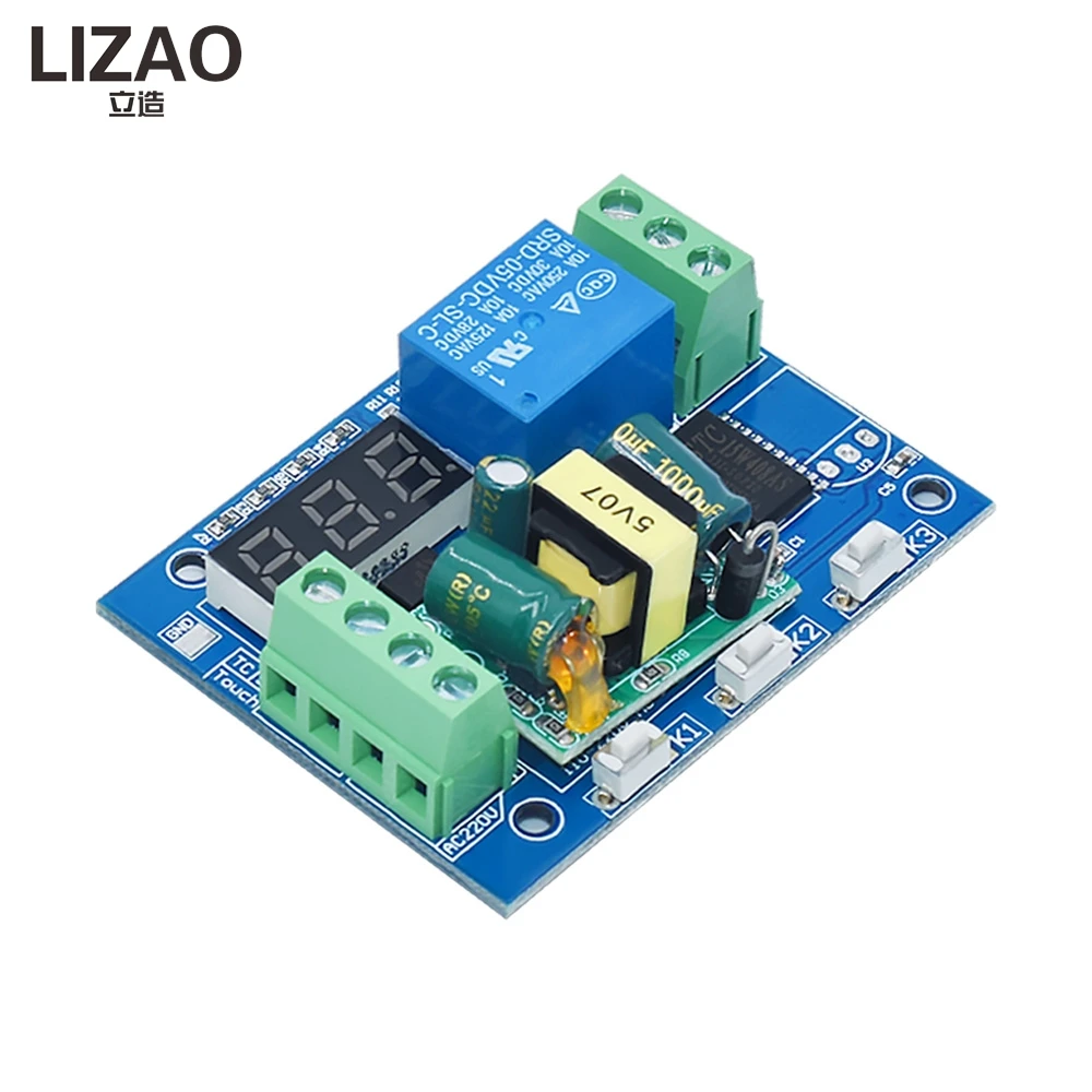 12V/220V Multi-Mode Delay Relay Module, Programmable Timer Switch with Interval On/Off for Industrial & Home Control
