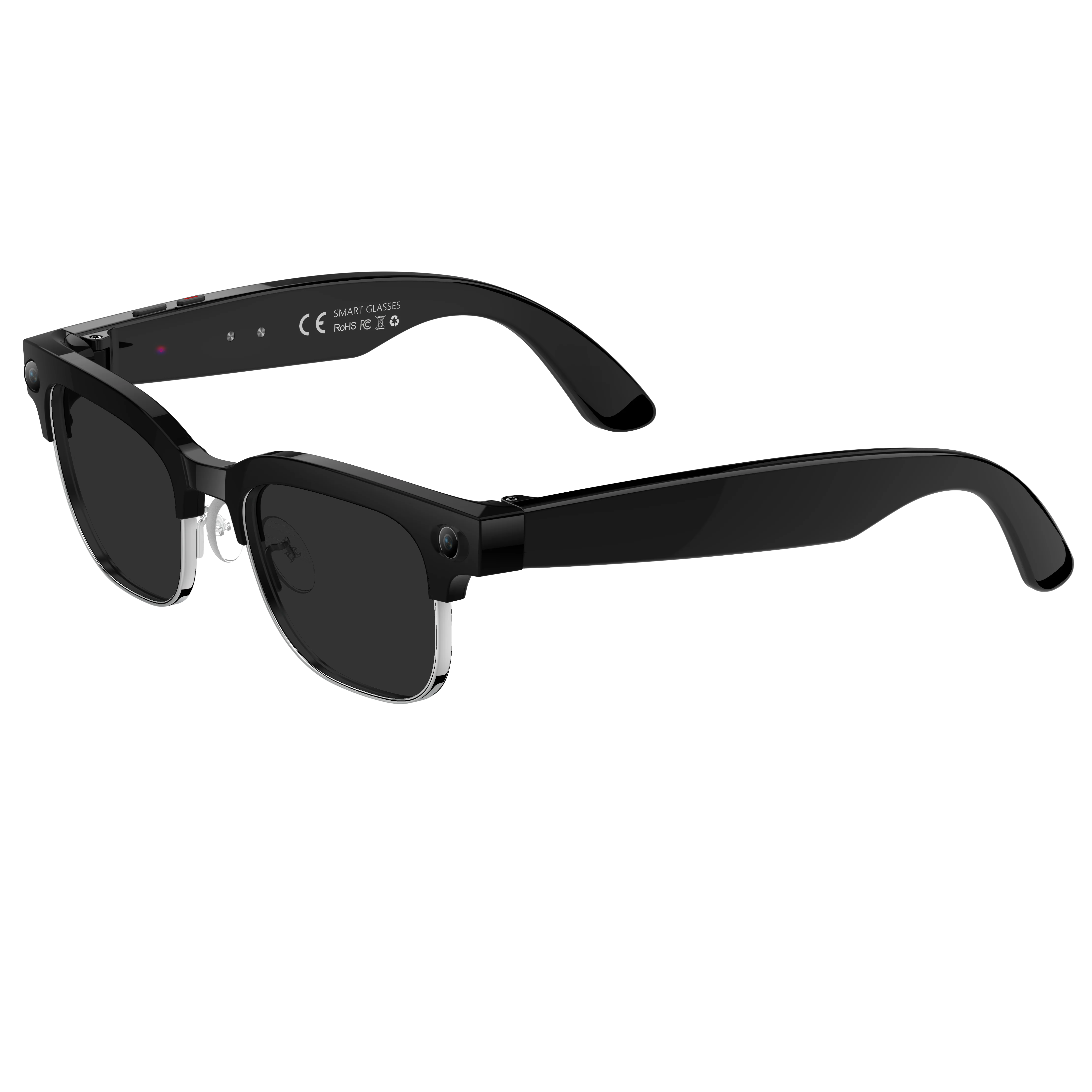 

W630 Smart Glasses with Video Recording AI Translation WiFi Transmission Photochromic Anti Blue Light Sunglasses