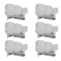 100 Pcs Stainless Steel Solar Panel Cable Clips For Home, Kayaks, Fishing Boats Wire Clip Set Wire Fastener Clamp Organizer