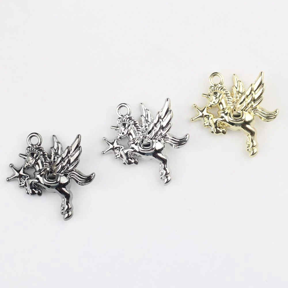 

10pcs Cute Animal Wing Unicorn Shape Pendant Earring Necklace Jewelry Making Accessories DIY Handmade Ornament Supplies Fashion