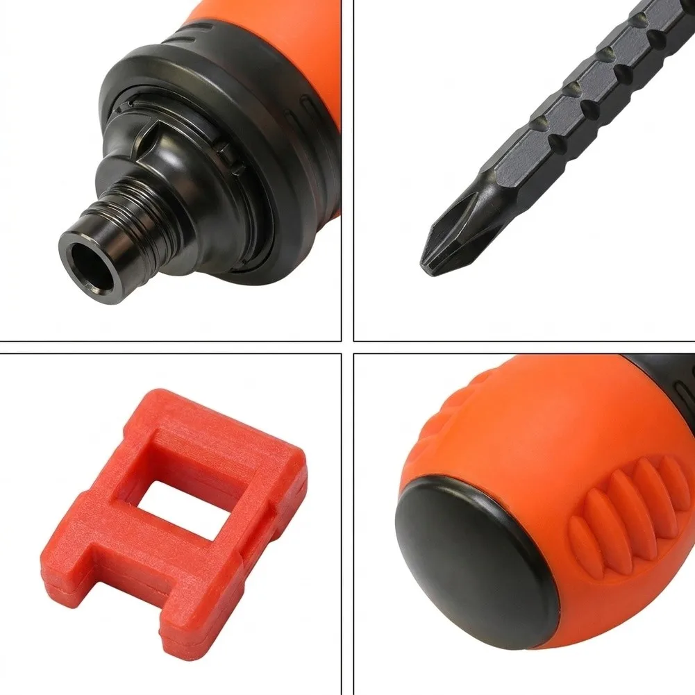 Reversible For Mini Ratchet Screwdriver Set Ergonomic Handle Magnetic Tip Dual Direction Function for Home Office Repairs