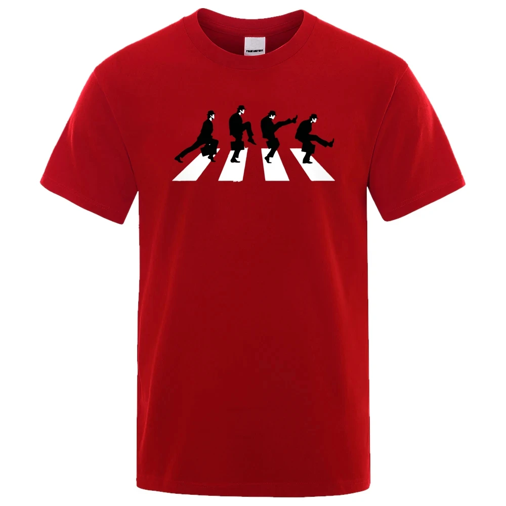 Men T-Shirt Monty Python The Ministry Of Silly Walks T Shirt Fashion Funny Short Sleeved Cotton Oversized Tshirt Tee 63681