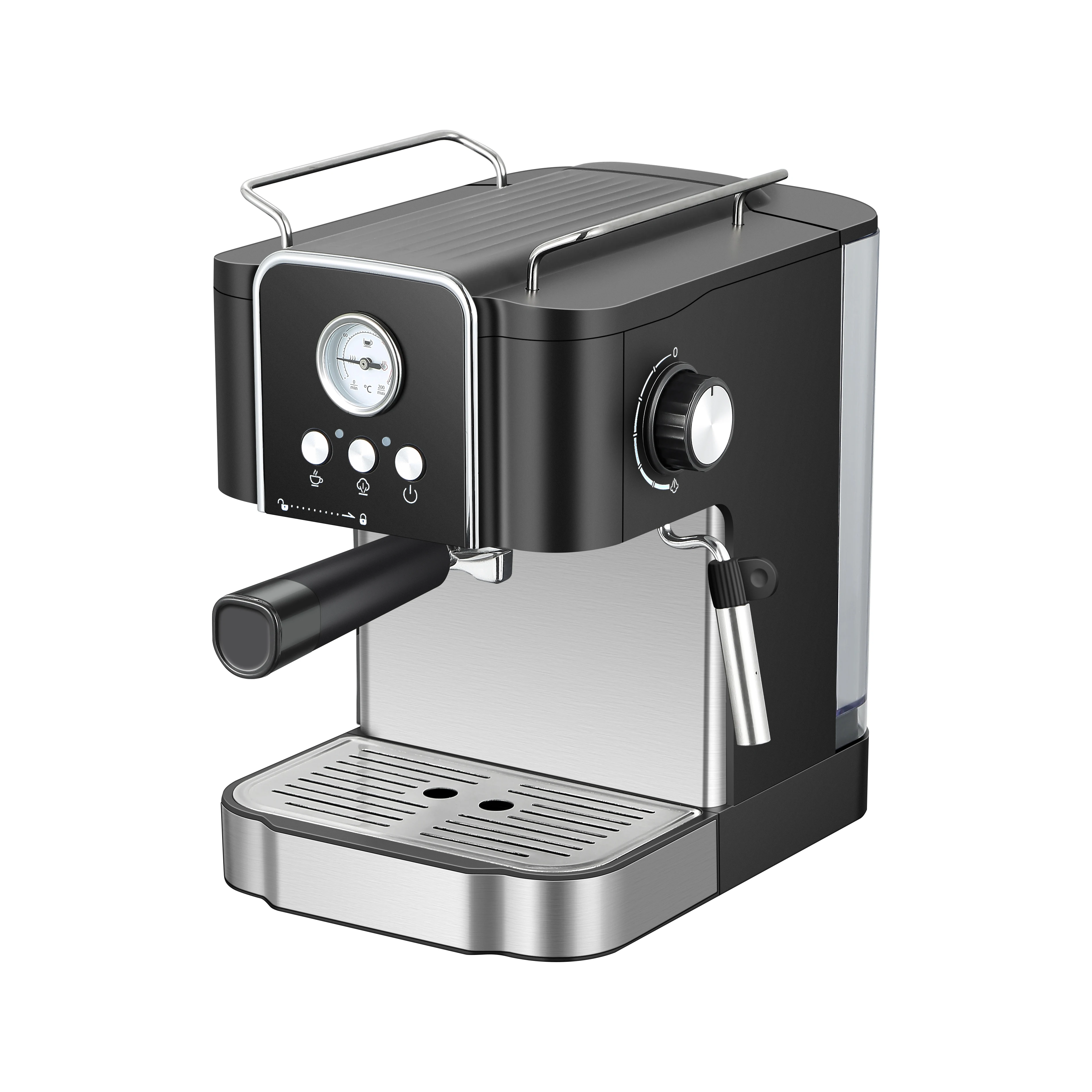 Medidor De presión mecánica, cafetera semiautomática para el hogar, Cafetera italiana De Expreso, máquina De Espresso eléctrica