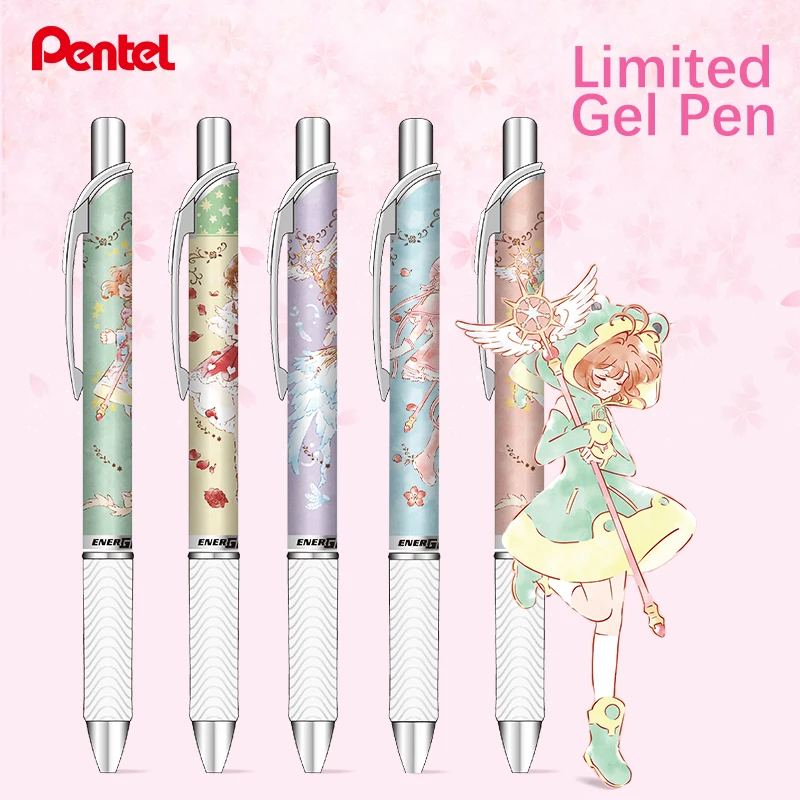 

1pc Pentel Energel Gel Pen Limited BLN75 Quick-drying Black Ink 0.5mm Cute Retractable Gel Pen Student Supplies Stationery