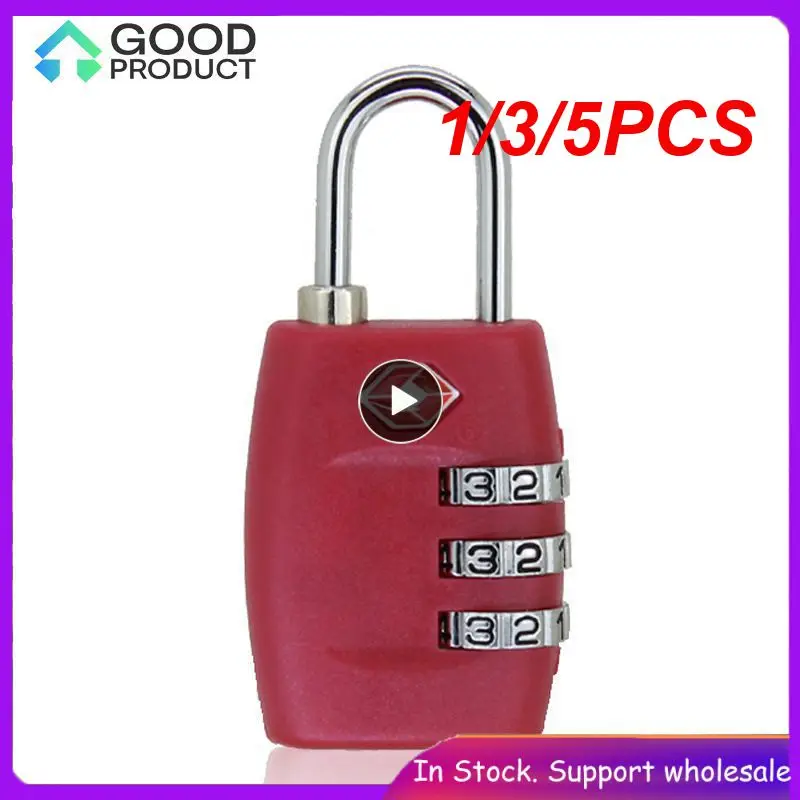 1/3/5PCS Locks Smart Combination Lock for Travel Luggage Suitcase Anti-theft Code Padlock Customs Password Lock High Security