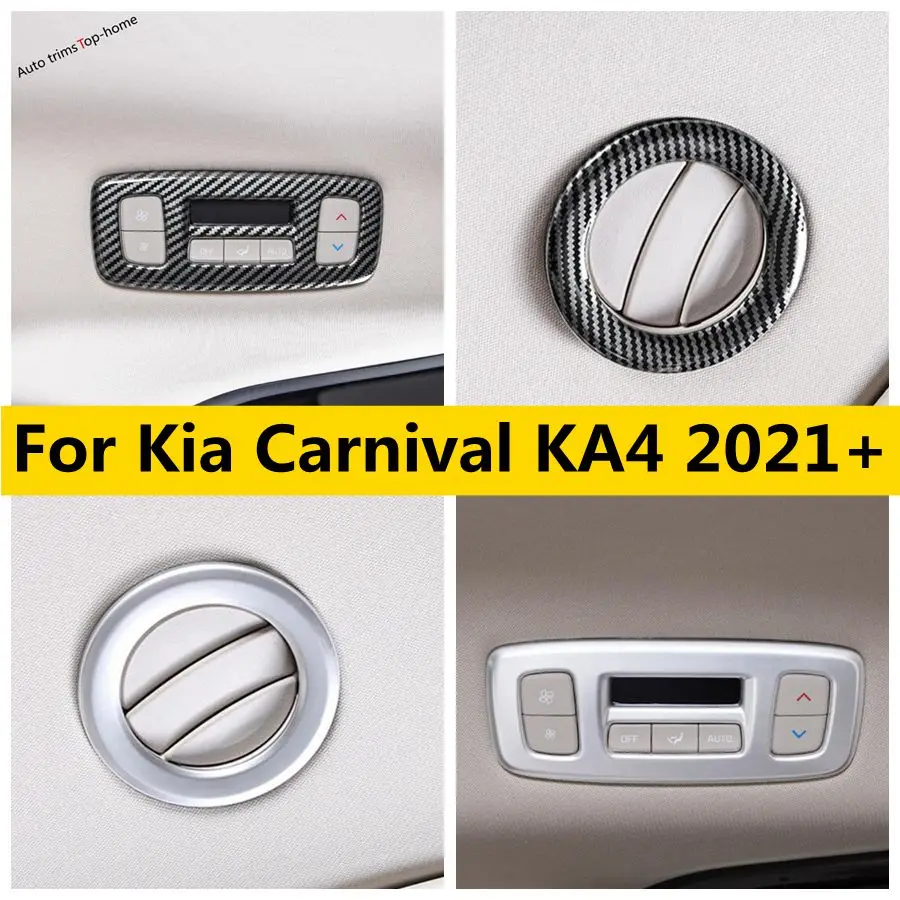 

ABS Plastic Rear Upper Air Conditioner Vent Outlet Switch Button Cover Trim For Kia Carnival KA4 2021 - 2024 Car Accessories