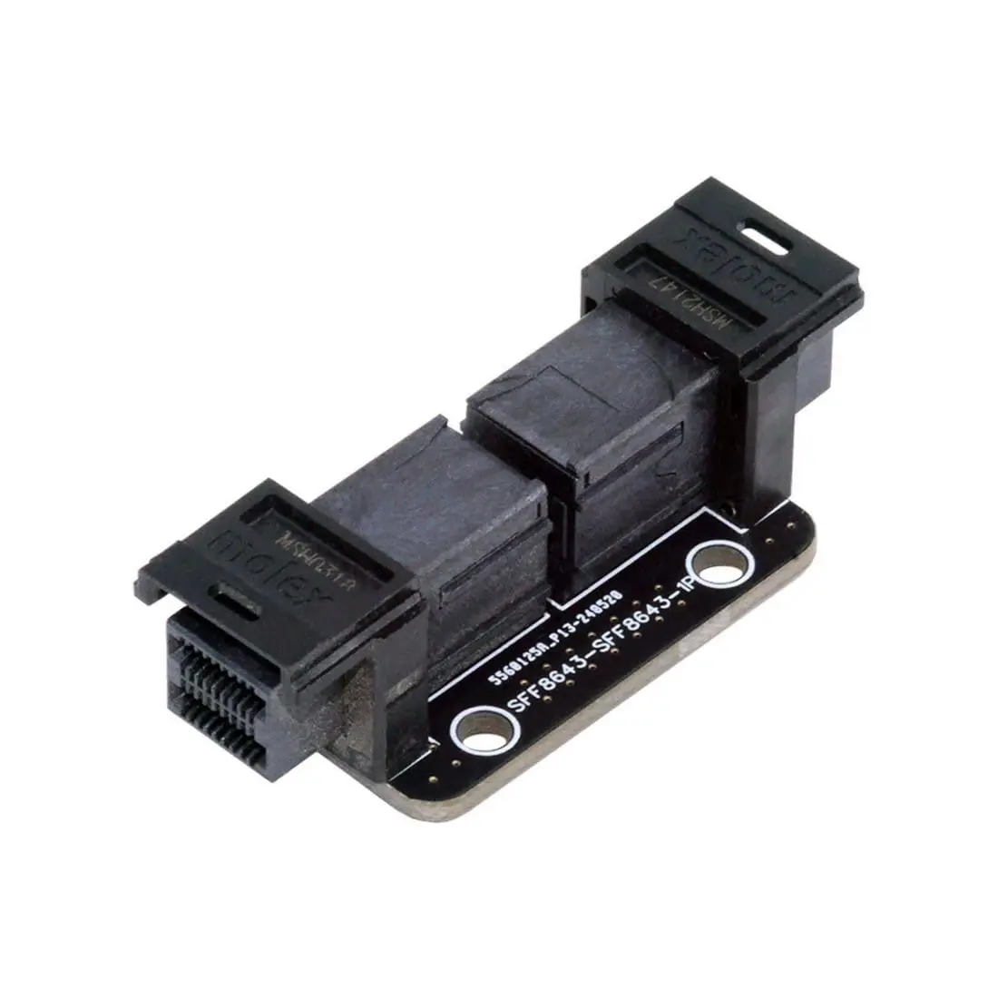 Adaptador PCI-Express 4.0 SFF-8643 Fêmea para SFF-8643 Fêmea PCBA, Acoplador Mini SAS HD, Adaptador Interno para Externo, Placa Extensora