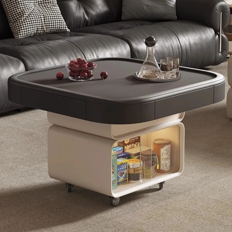 

Lifting coffee table living room household simple modern movable dining table dual-purpose multi-functional mahjong table