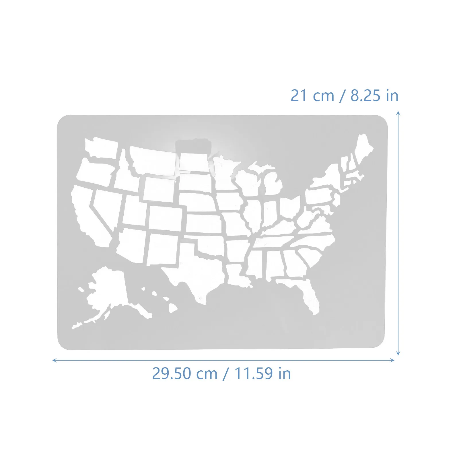 American Wall Map Template A4 Size Plastic Large Stencils For Painting On Walls DIY Craft Reusable Stencils Home Decor Map