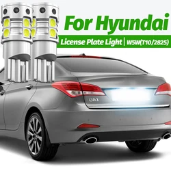 2pcs LED License Plate Light Bulb Lamp W5W T10 168 Canbus For Hyundai Elantra Getz Grandeur i10 i40 ix20 Kona Matrix