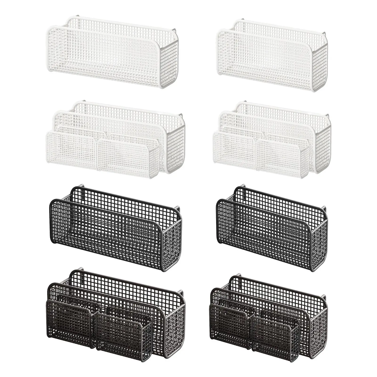 Rechteckiger Hängekorb aus Eisen, vielseitiger Bett-Organizer, Halter für Büromaterialien für Zuhause.