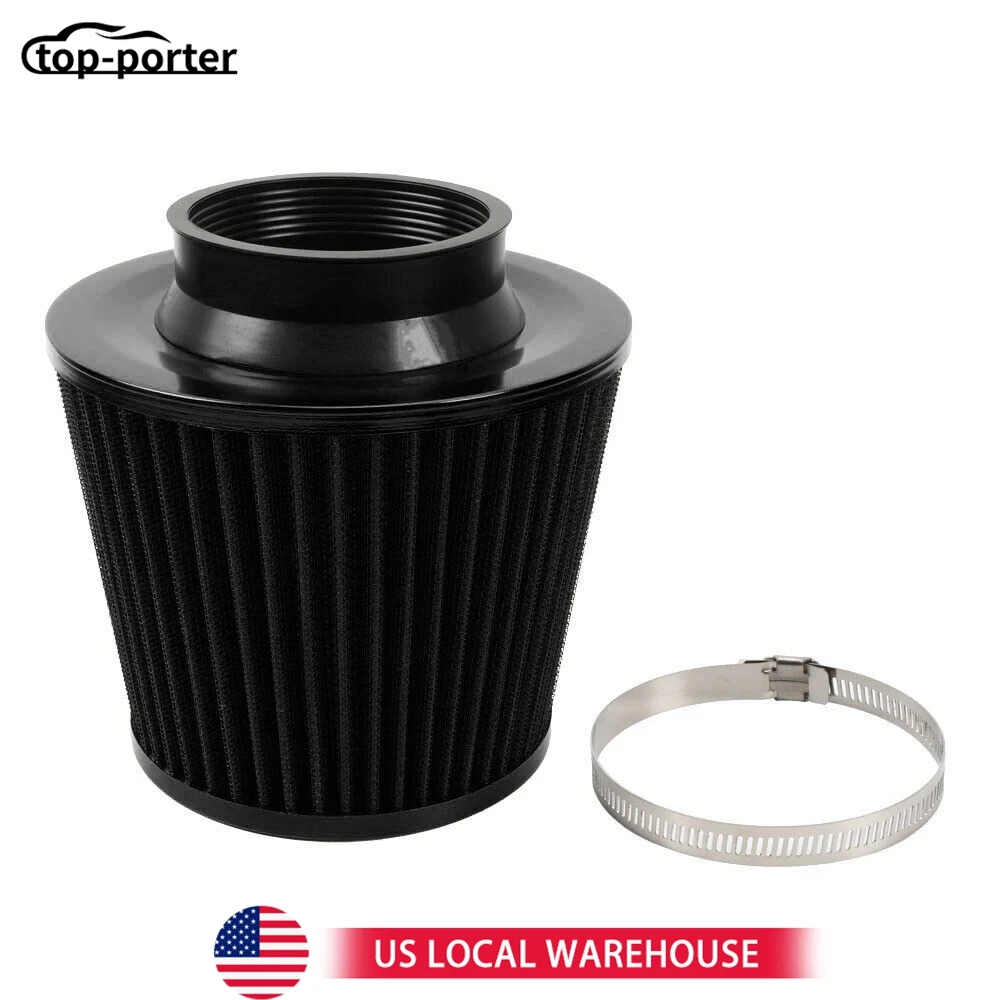 

Универсальный 3-дюймовый 76 мм конусный фильтр воздухозаборника, сменные воздушные фильтры, черные