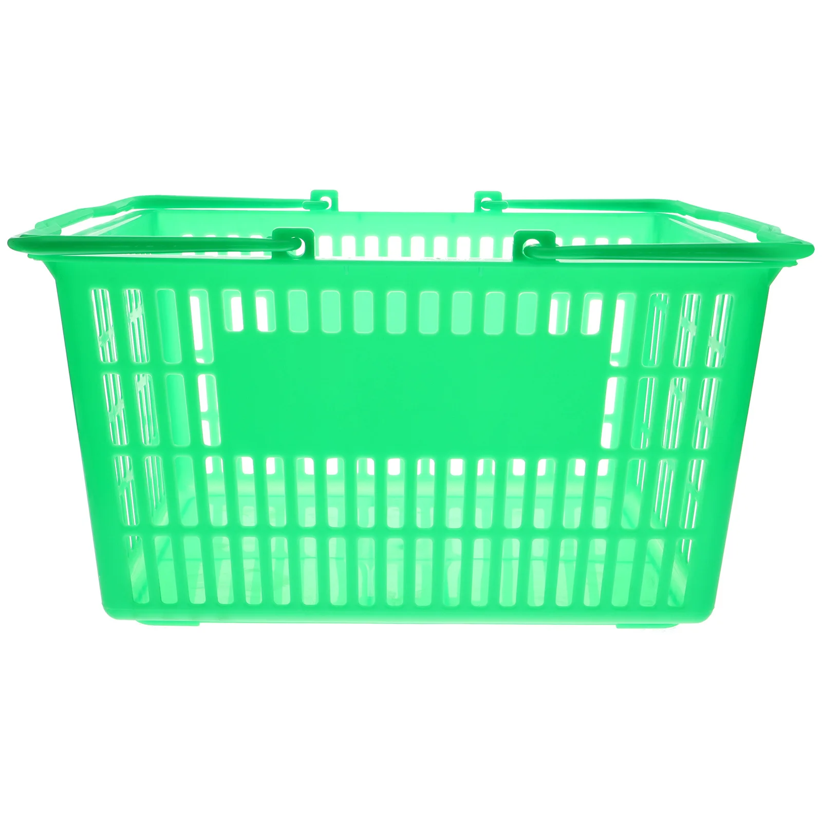 Thickened Storage For Sundries Organizer Grocery Shopping Small Plastic Basket With Handle Container Desktop Basket For
