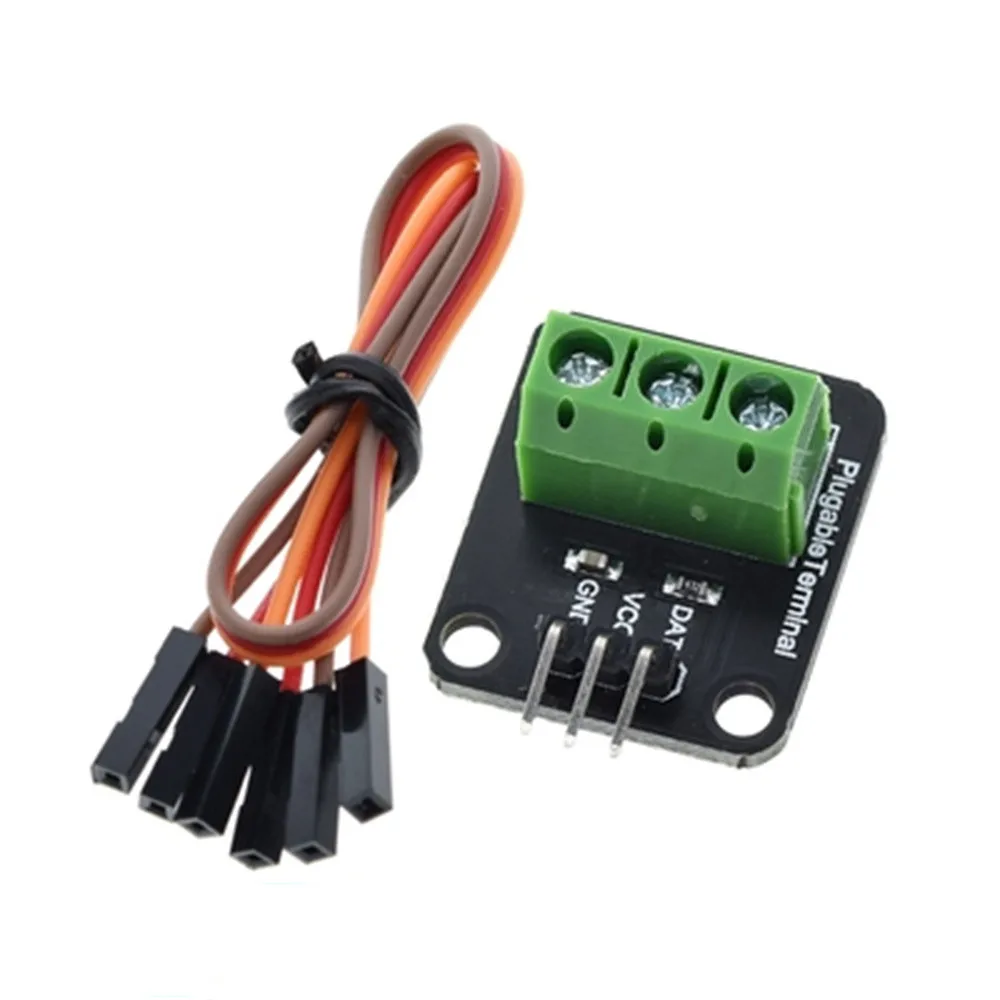 DS18B20 Temperatuur Sensor Module Kit Waterdichte 100Cm Digitale Sensor Kabel Roestvrij Stalen Sonde Terminal Adapter Voor Arduino