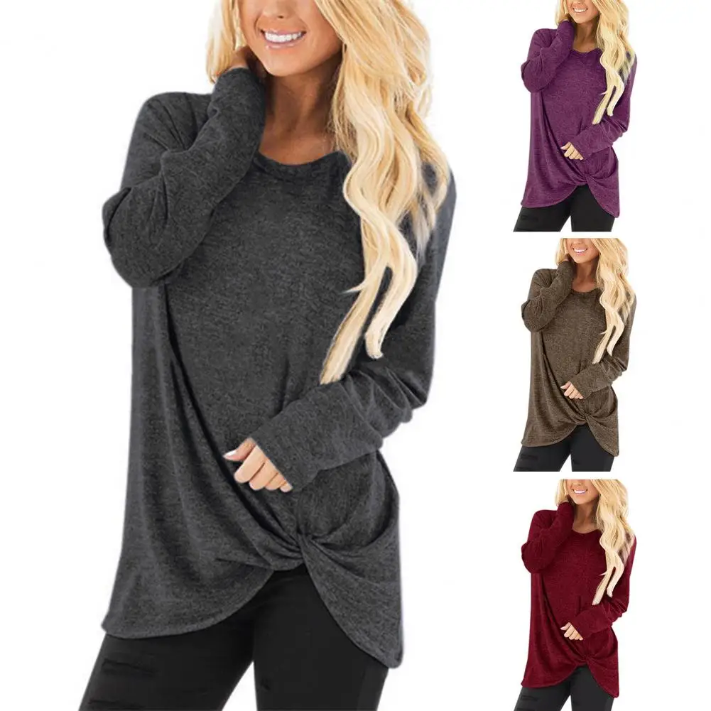 Long Sleeve Top White T-Shirts Women Chic Kink Top Summer Pollover Solid O Neck T Shirt Streetwear Basic Black Tees 2025