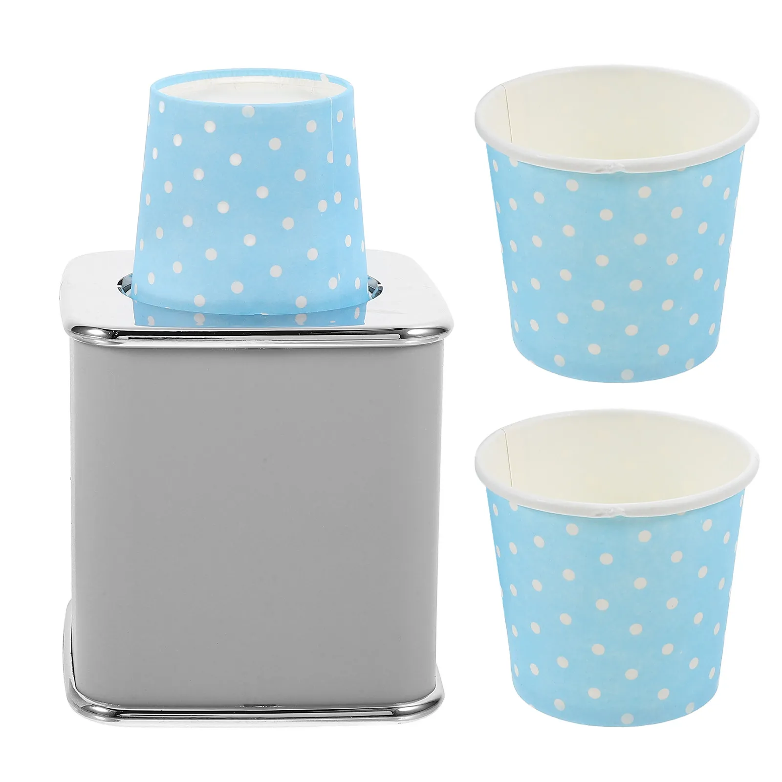 

20Pcs Paper Cup Dispenser Pull Type Upside Down Design for 57-66Mm Cups Desktop Wall Mount Bathroom Accessory Cup Holder