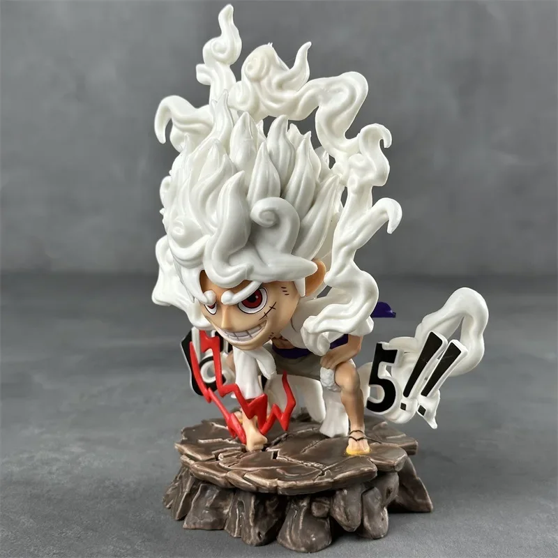 Figurine de Dessin Animé One Piece, Modèle Intérieur a Luffy, Fruit Awakening, Gastronomie, Modèle de Posture, Ornement, Décorations de Bureau, Jouet, 15.5cm