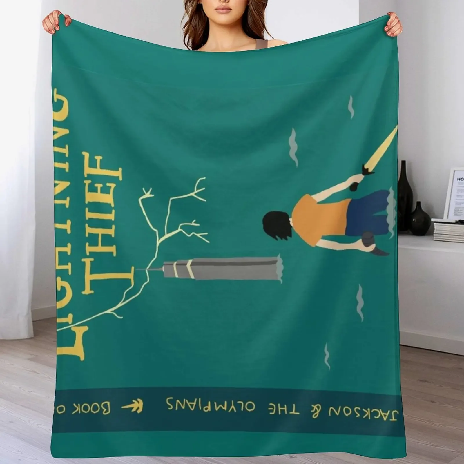 

percy jackson - tlt Throw Blanket Fashion Sofas Flannel Fabric Luxury Thicken Travel Blankets