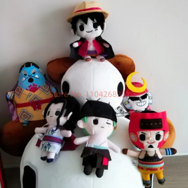 One Piece Official Japanese Anime Palm Size Plush Doll Keychain Luffy Zoro Law Ace Sanji Nami Kid Killer Bag Pendant For Fans
