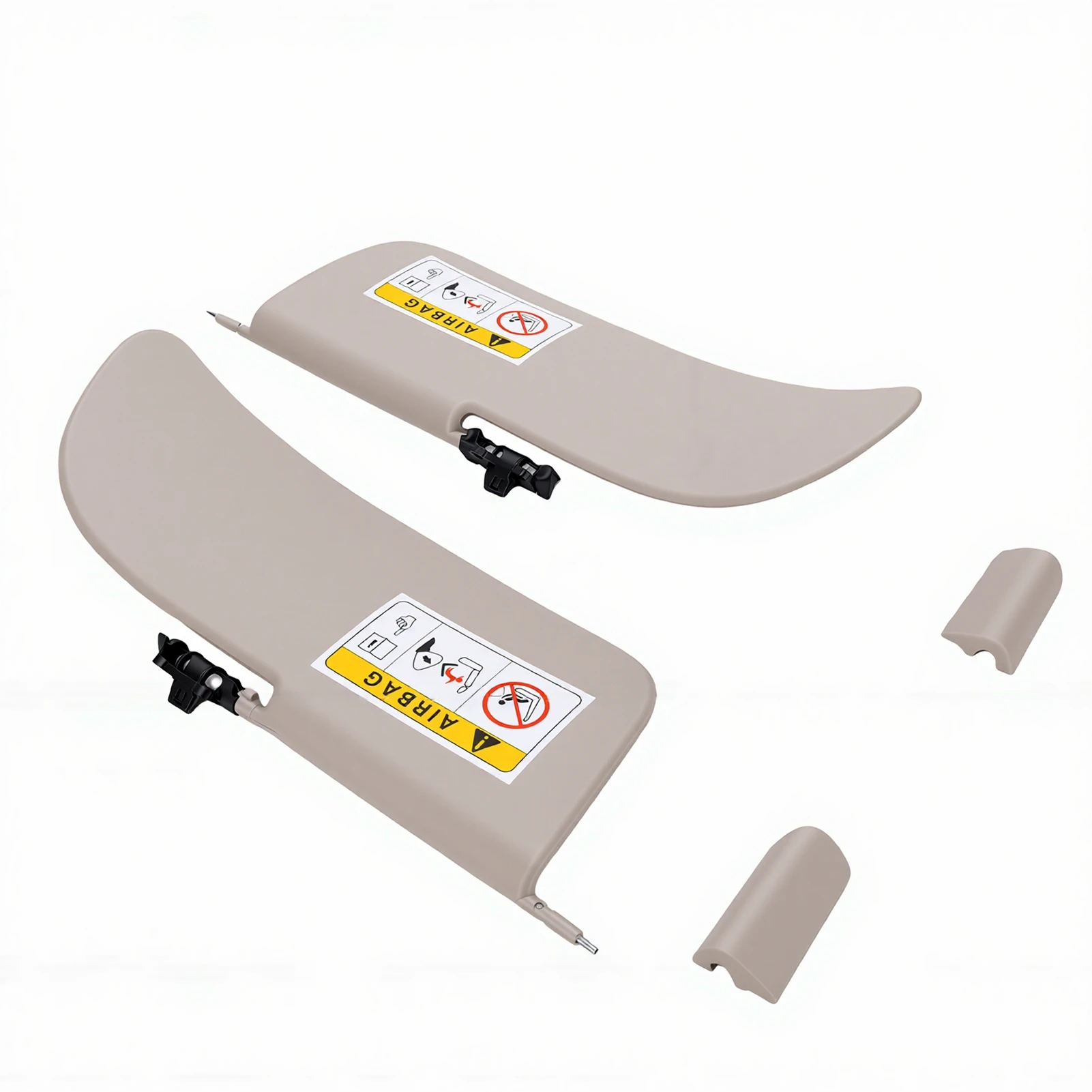 2Pcs Left Right Car Sun Visor Kit for Citroen C3 II 2009-2016 1613251480 Car Inside Sun Visor Glare Guard Car Accessories