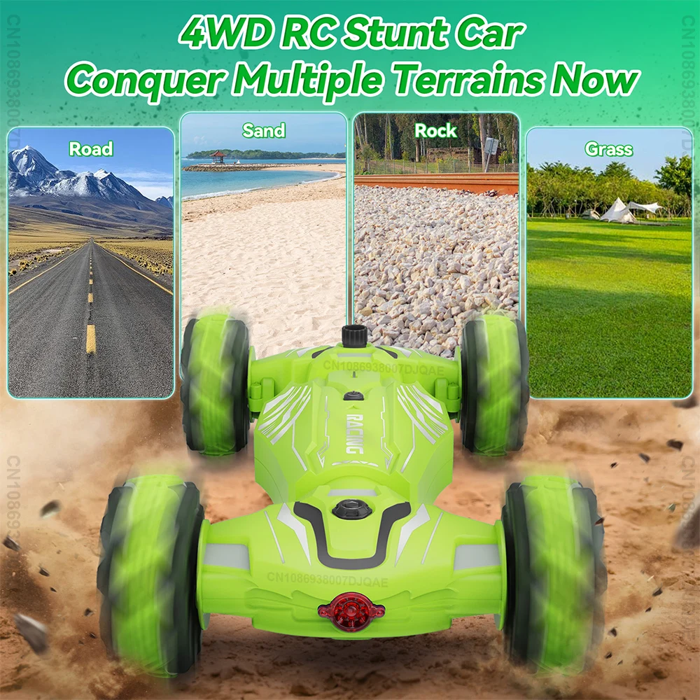 1:16 4 Wheel Drive RC Car High Speed Remote Control Car RC Stunt Drift Car Off Road Gesture Sensing Twist Toy Car for Kids Gift