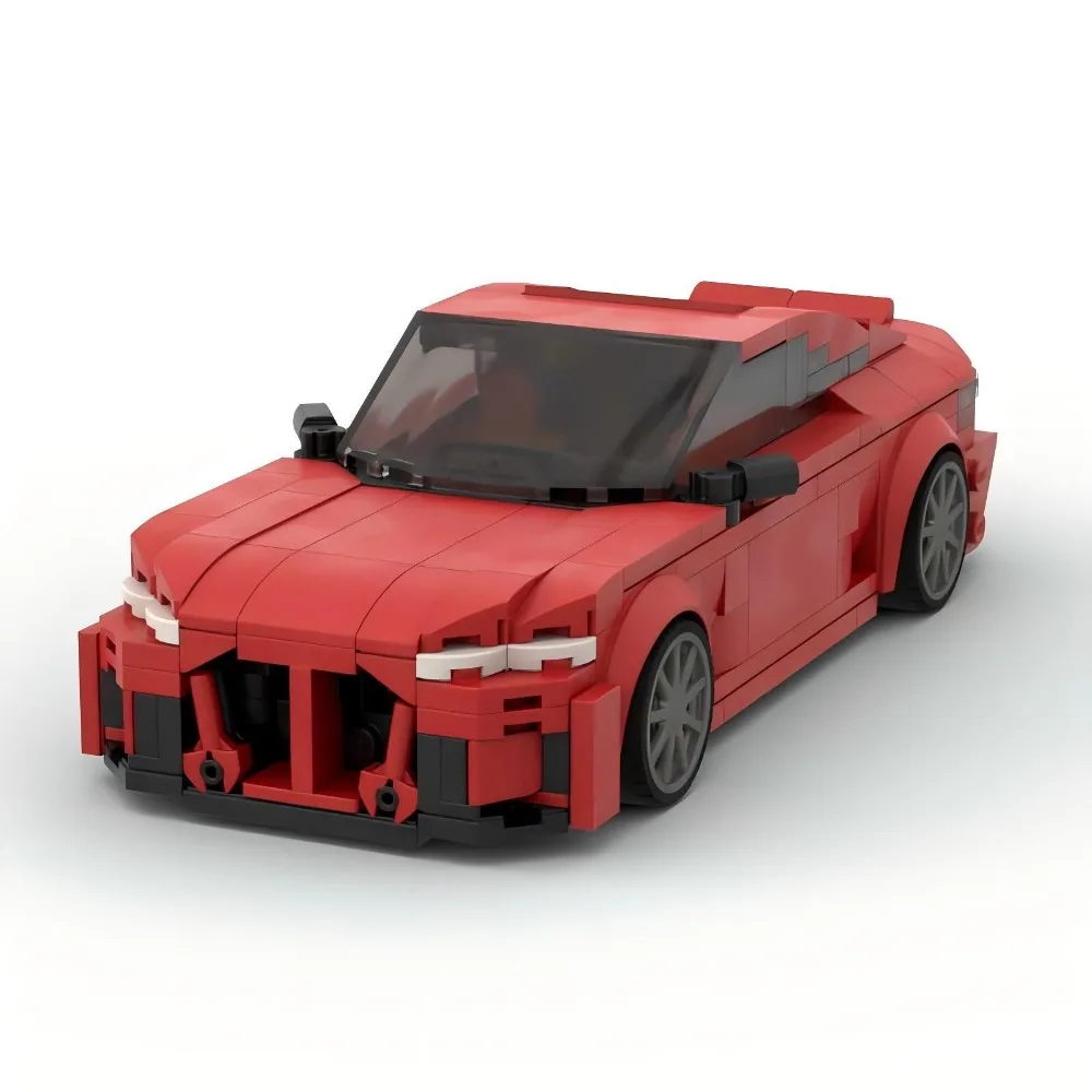 

MOC Red Car M4-G82 Building Blocks Assembly Model Classic Vehicle Brick Toys Suitable for Holiday Gift