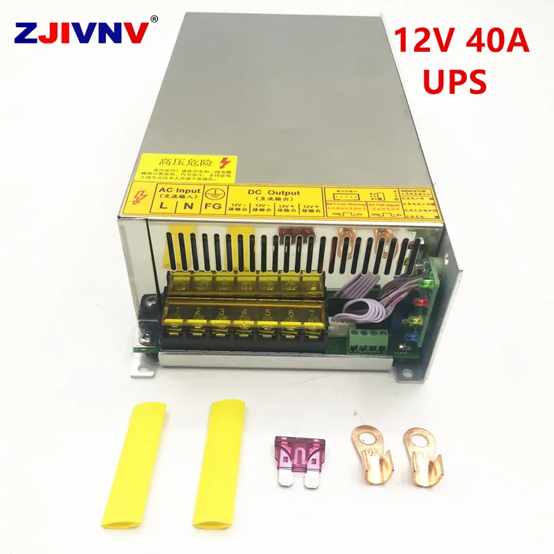 

500W 12V 40A UPS/Charge Function Monitor Switching Power Supply Input 110/220V SMPS Lead acid battery/lithium battery SC-500