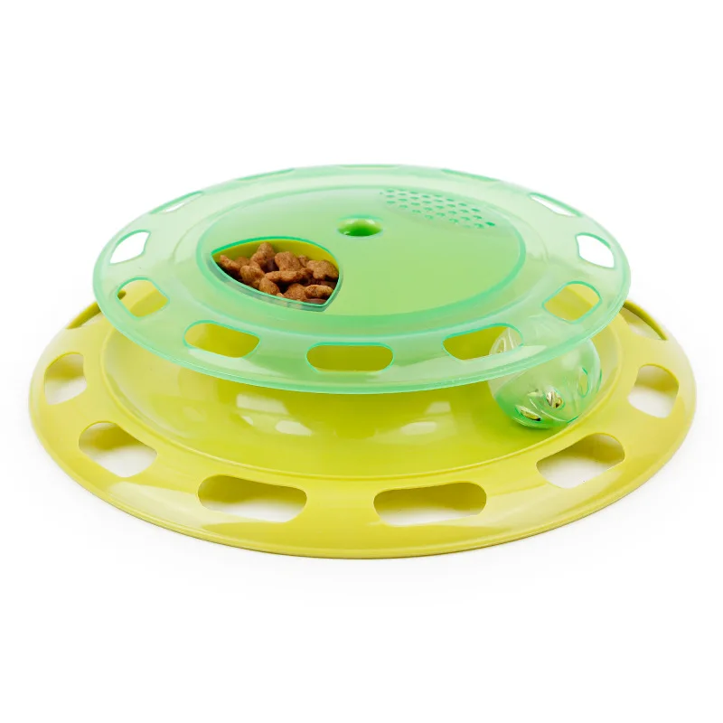 

Flying Discs Cat Toy Music Play Can Be Rotated Disc Toys For Cats Plastic Fabric Best Gift to Your Small Pets Dog Cat Toys