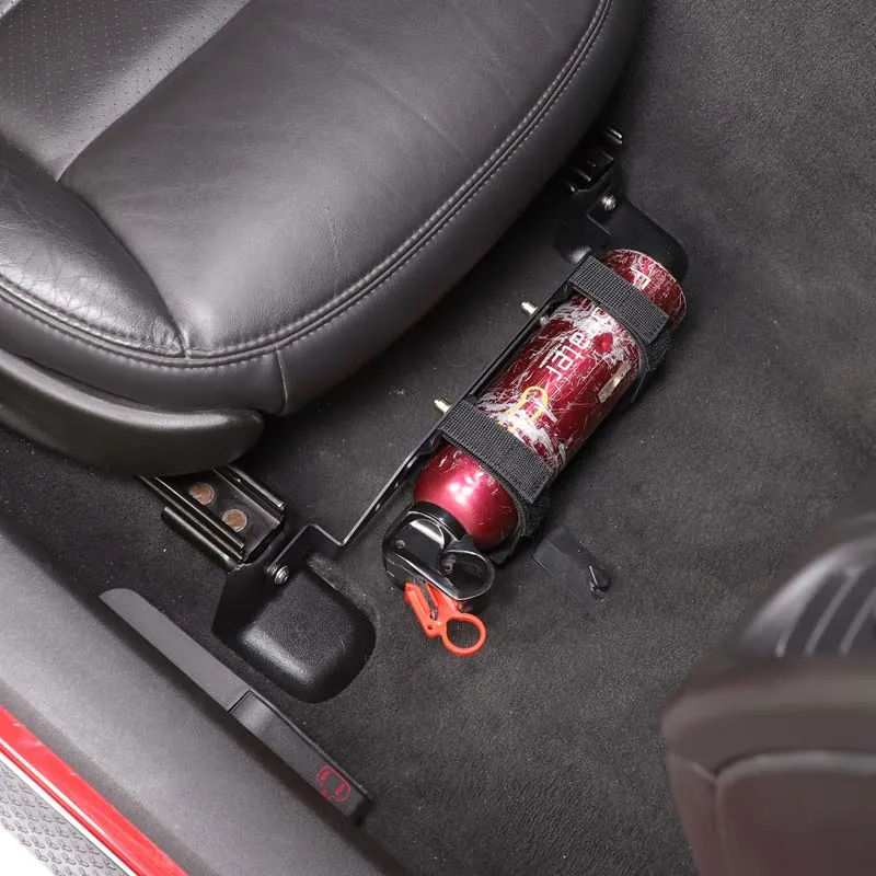 Aluminum alloy Car passenger seat fire extinguisher bracket umbrella storage tube For Chevrolet Corvette C6 2005-2013 - view 4