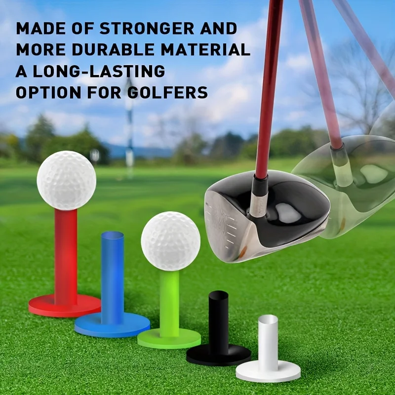 Golf Rubber Tees for Driving Range Practice Mat Value 4 Pack, Colorful Mixed Size Mats Tees