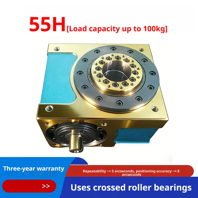 55H Heavy Duty Hollow Rotary Platform, Large Bore Precision Cam Servo Indexing Table for Automation