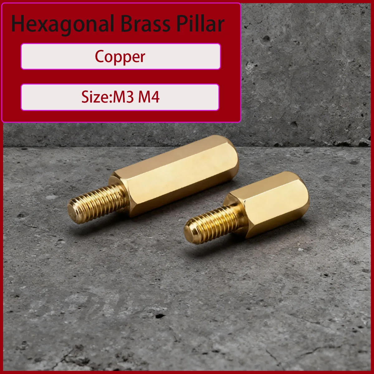

Hexagonal copper pillar/chassis screw/single head nut pillar/motherboard support pillar isolation pillar M3 M4