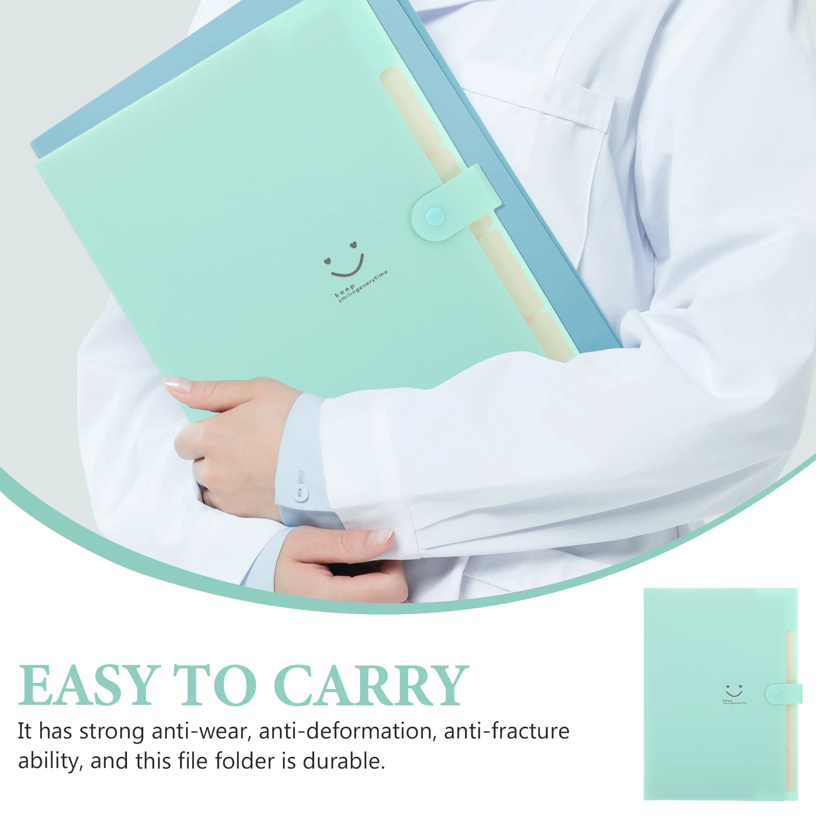 

Portable File Folder PP Plastic Document Organizer Storage Bag Strong Anti-wear For Home Office School Travel Accordion Filing