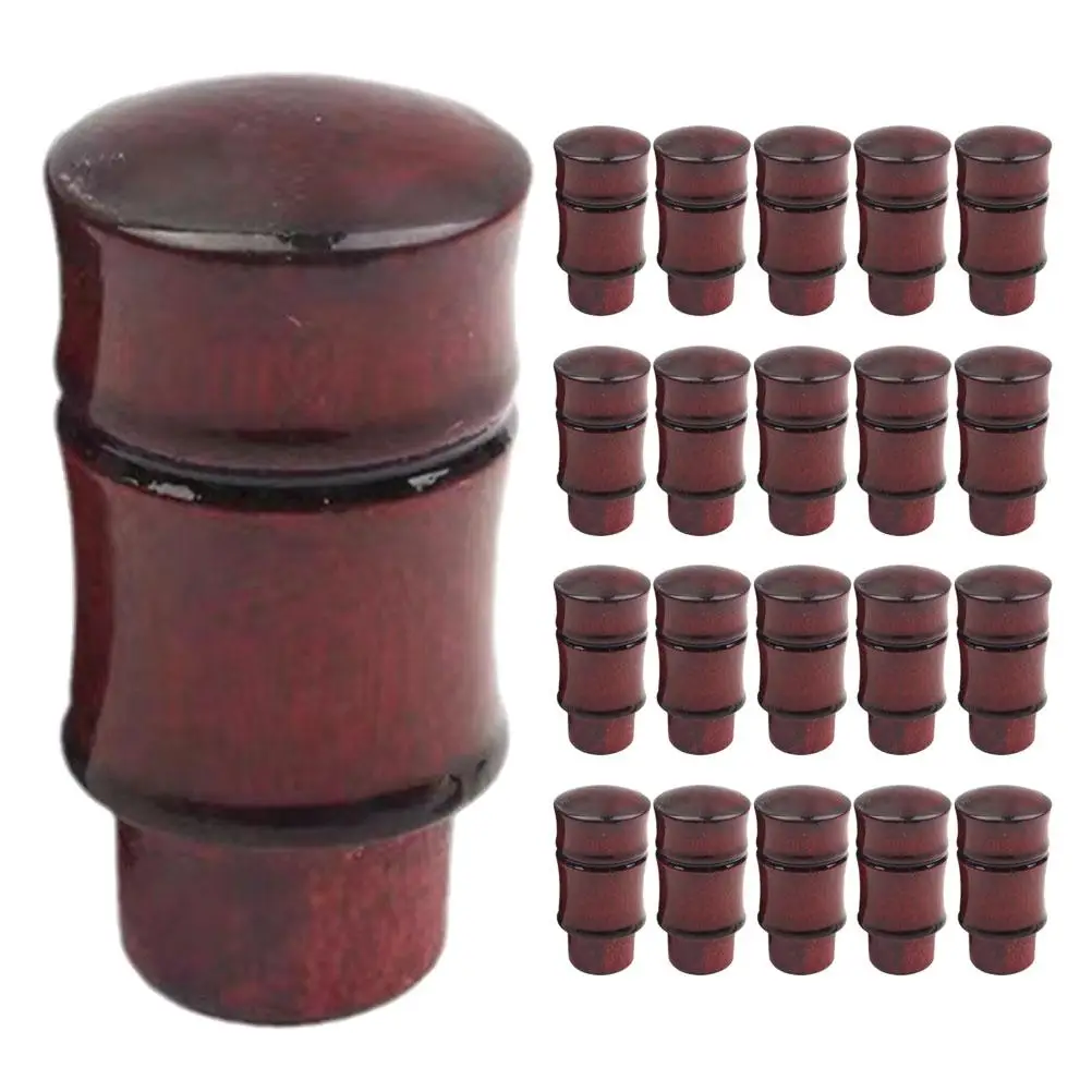 

50 Pcs Bamboo Joint Axle Heads Solid Wood Calligraphy Painting Scrolls Portable Drawing Paper Joints Craft Supplies