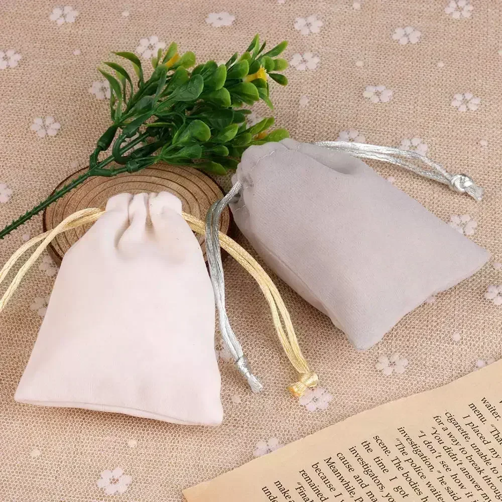 CHE8 Drawstring Pouches For Party Christmas Wedding Candy Jewelry Bags