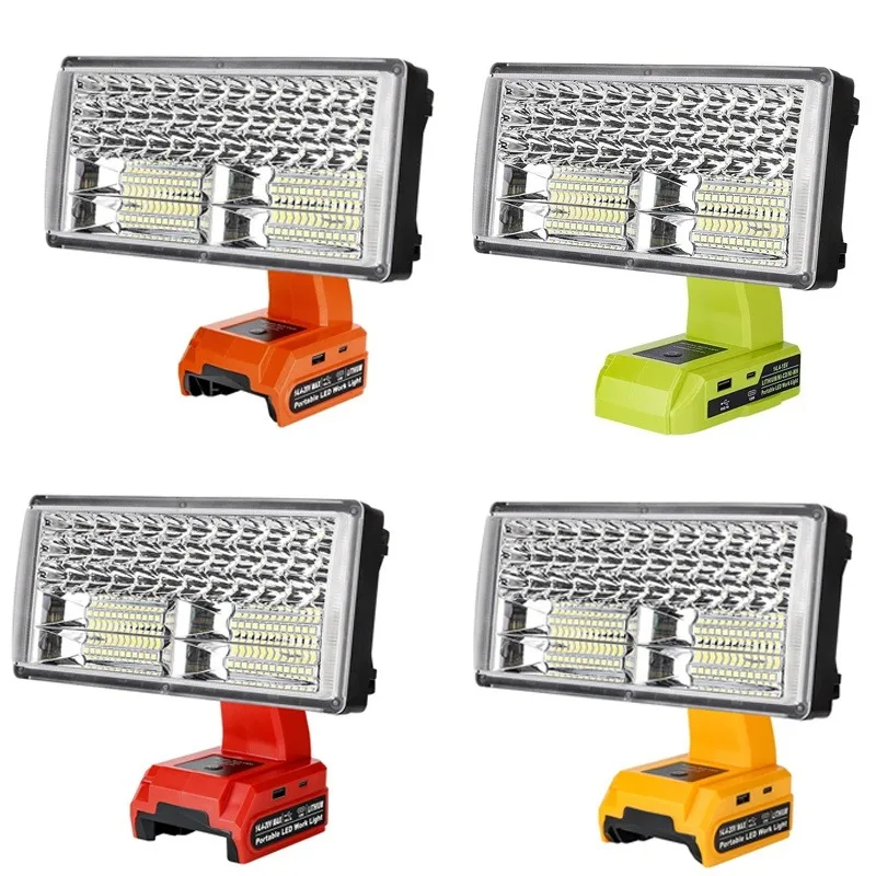 

40W 4200lm bright worklight with 5V/2.1A USB Port For Makita/Milwaukee/Dewalt/Bosch/Black&Decker/Craftsman/Ryobi 18V/20V Battery