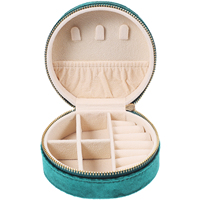 Travel Jewelry Cases for Women Box Traveling Storage Multifunction Size Organizer Blue Small Miss