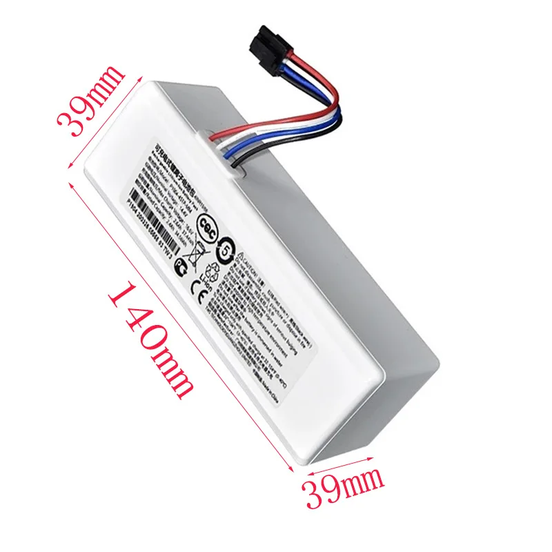 5200mAh Robot Battery 1C P1904-4S1P-MM for Xiaomi Mijia Mi STYTJ01ZHM Vacuum Cleaner Sweeping Mopping Robot Replacement Battery