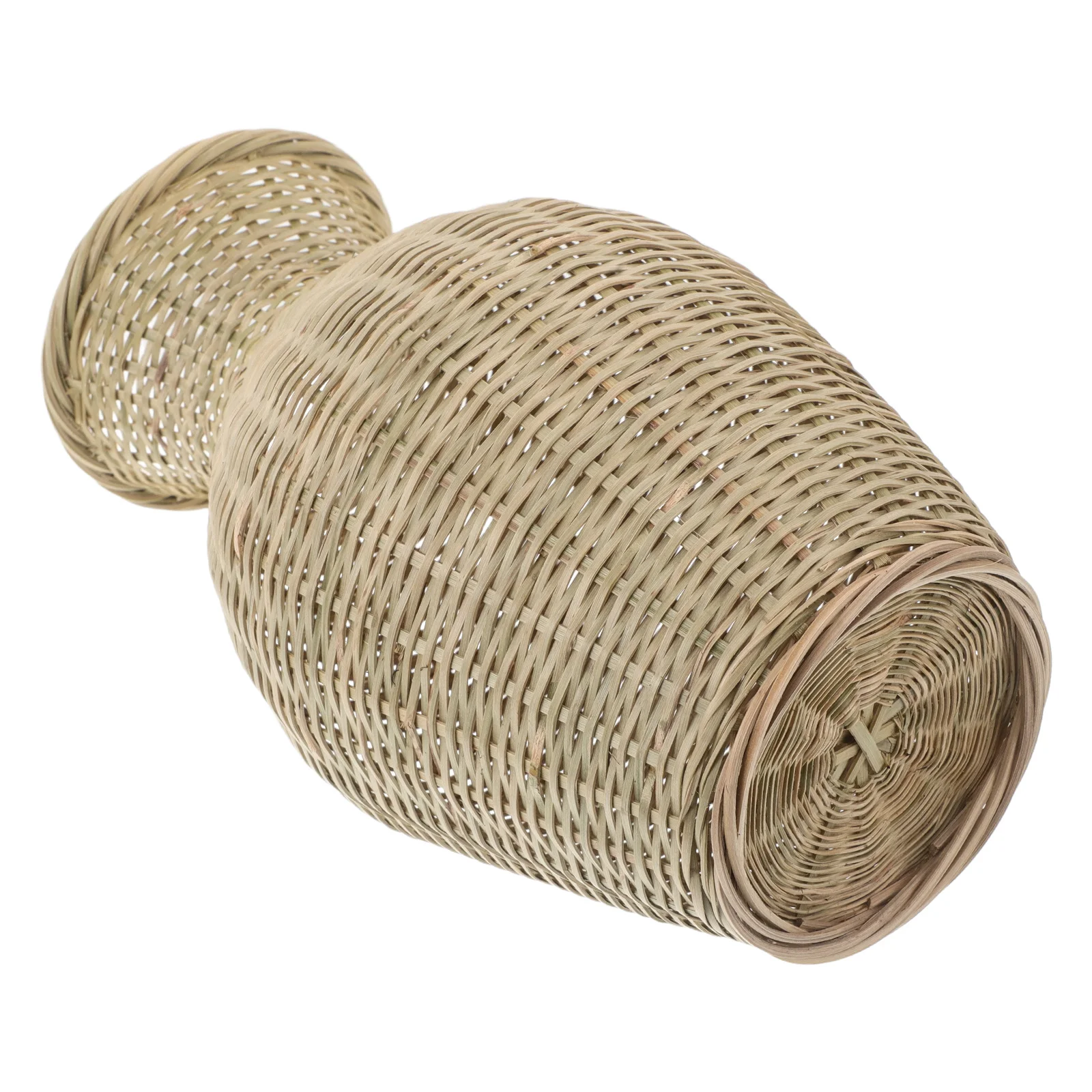 

Handmade Bamboo Vase Woven Flower Basket For Home Decor Vintage Style Living Room Arrangement Container Rustic Plant Holder